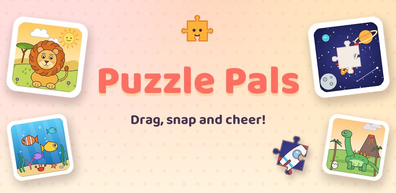 Puzzle Pals: drag, snap and cheer
